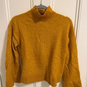 & Other Stories Mustard Turtleneck Sweater